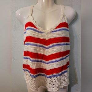 Almost Famous Halter Stripe Knit Cami top! New with Tag!